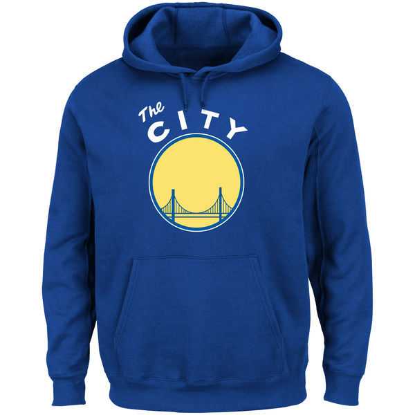 Men's Golden State Warriors Majestic Hardwood Classics Tech Patch Pullover Hoodie - Royal Blue,We sell and wholesale Men's Golden State Warriors Majestic Hardwood Classics Tech Patch Pullover Hoodie - Royal Blue on line form chian!